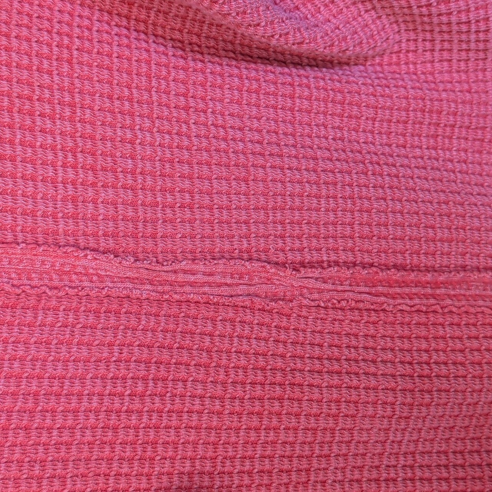 Mono B Vibrant Orange Waffle Knit Sweater - Picture 4 of 5